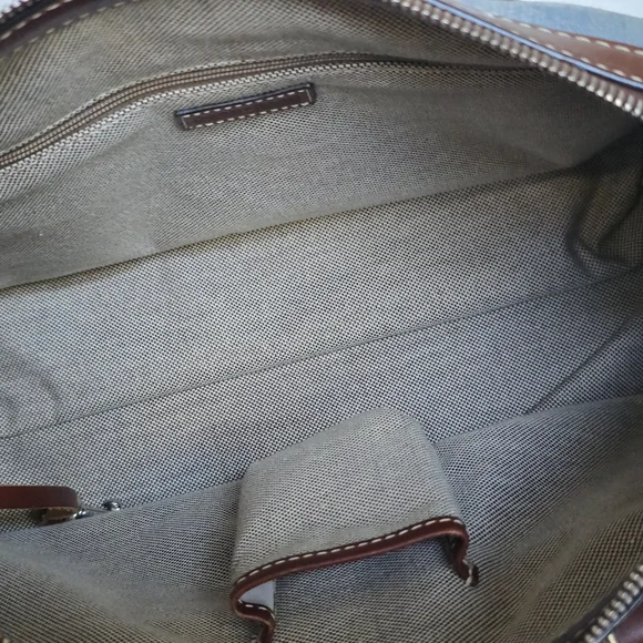 Clean! Vintage Denim Dooney & Bourke Double Pocket Tote - Picture 9 of 12